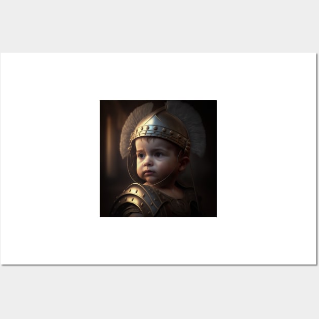 A Cute Gladiator Baby Wall Art by daniel4510